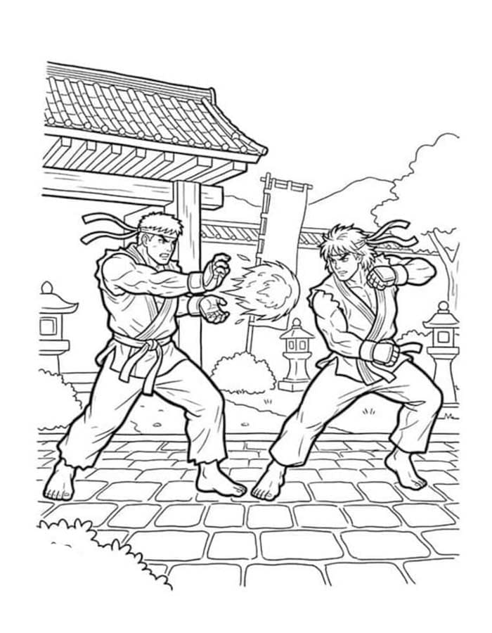 Zeichne Street Fighter basisch