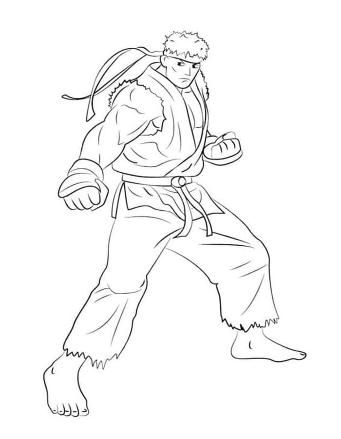 Zeichne Street Fighter kostenlos basisch