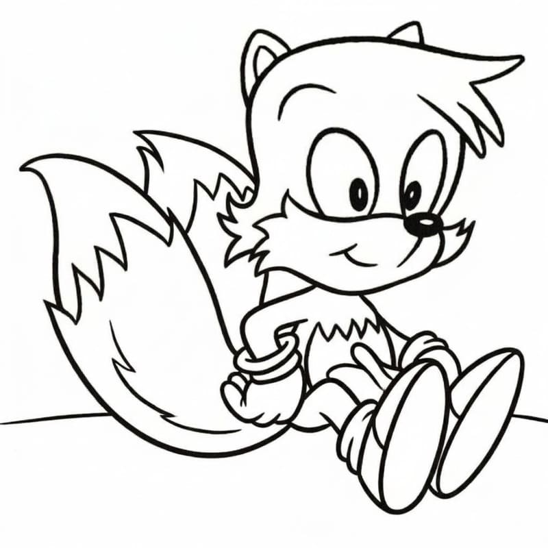 Zeichne Tails für Kinder