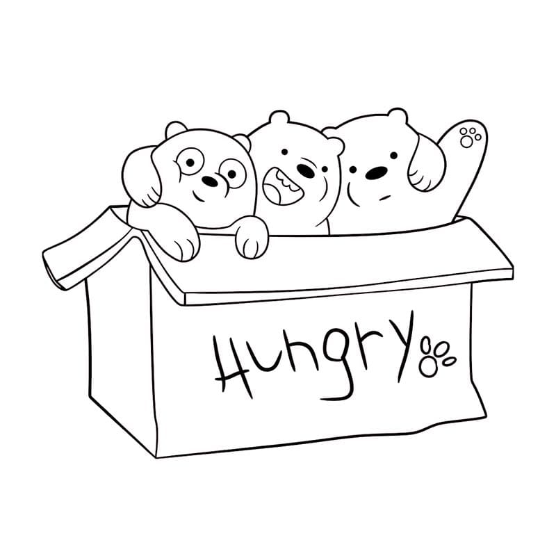 Zeichne We bare Bears druckbare für Kinder