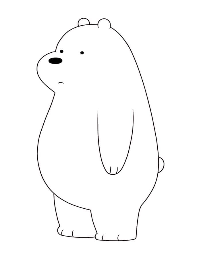 Zeichne We bare Bears kostenlos druckbare schlicht